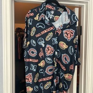 Chubbies Chicago Bears XL Button Down Short Sleeve Shirt